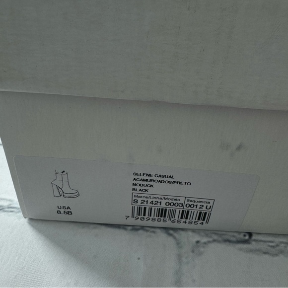 Schutz Selene Casual Nubuck Bootie black size 8.5 B - Picture 9 of 10